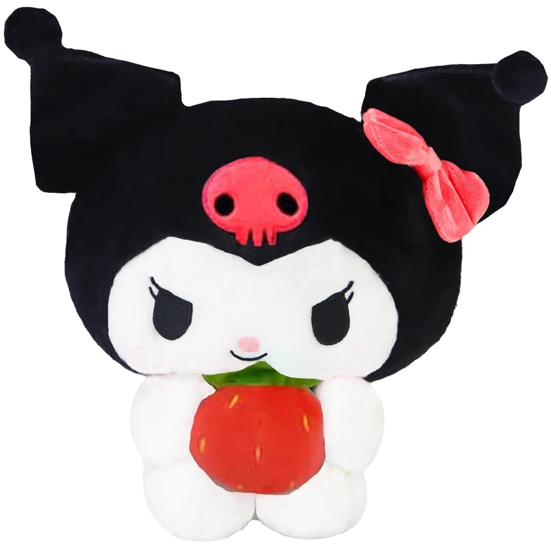 عروسک طرح کرومی مدل توت فرنگی کد JIGH110 ارتفاع 30 سانتی‌متر