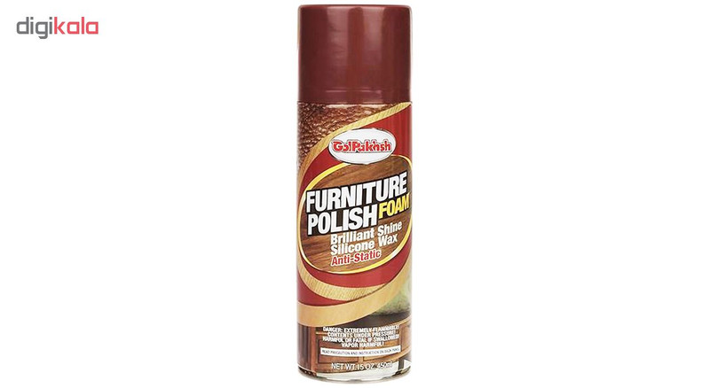 اسپری فوم براق کننده و پاک کننده چوب و مبل گل پخش حجم 450 میلی‌ لیتری بسته 2 عددی