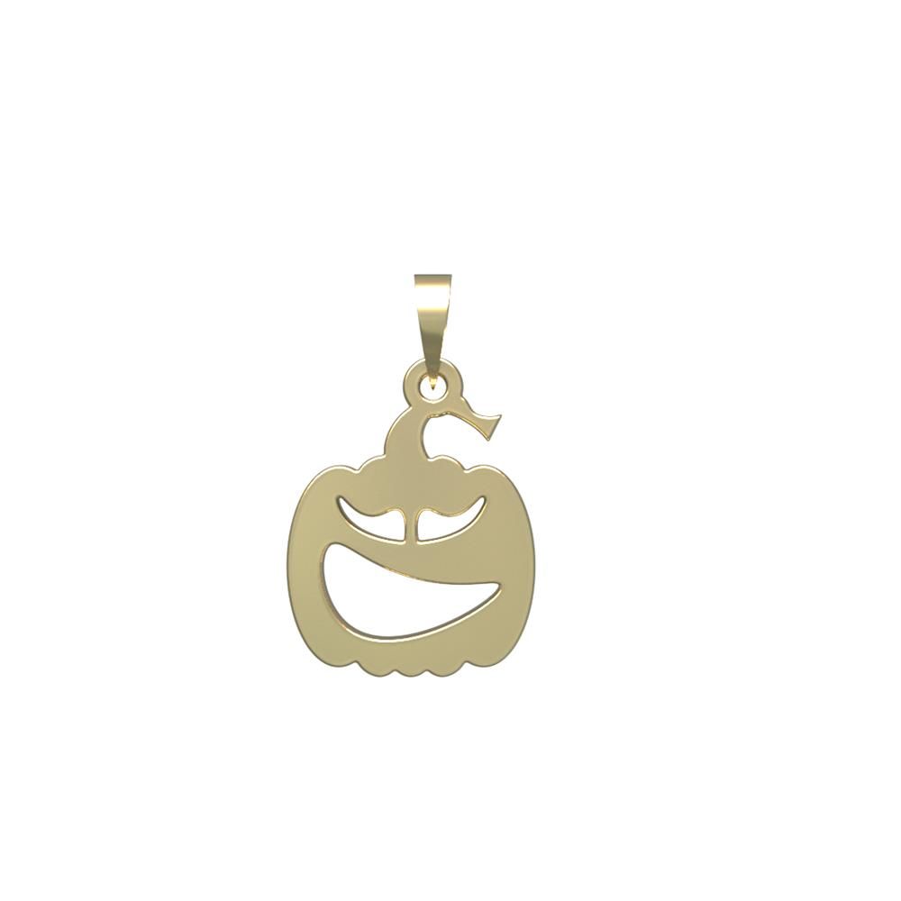 آویز گردنبند طلا 18 عیار زنانه مدوپد مدل کدو هالووین کد PA1-10401 -  - 2