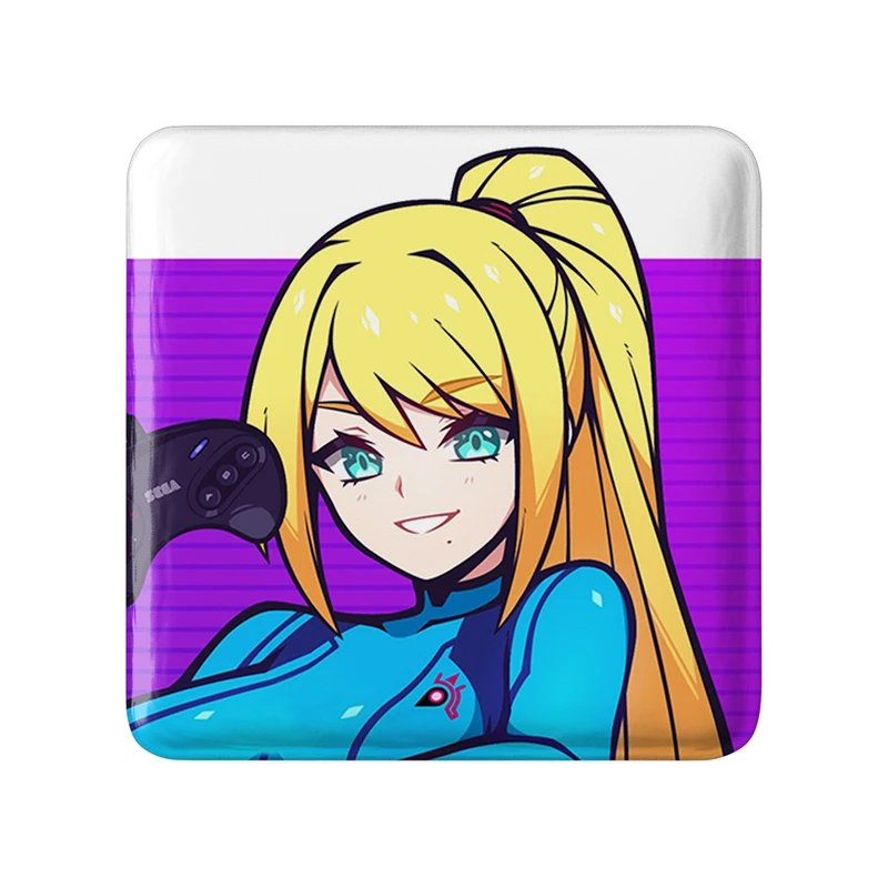 مگنت خندالو طرح بازی متروید (Metroid) مدل مربعی کد 35696