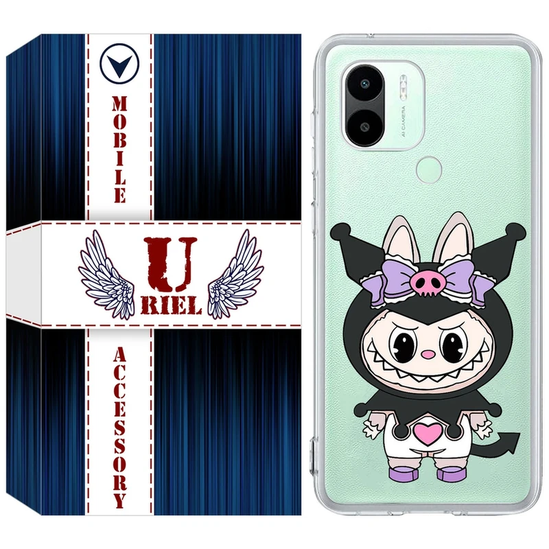 کاور یوریل قاب مدل Clear کد 137 طرح لبوبو مناسب برای گوشی موبایل شیائومی Redmi A1 Plus / A2 Plus