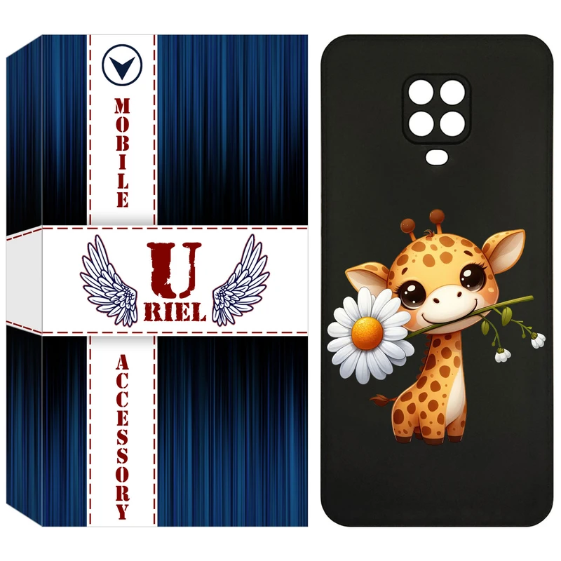 کاور یوریل مدل KSH کد 38 طرح زرافه مناسب برای گوشی موبایل شیائومی Redmi Note 9S / Redmi Note 9 Pro / Redmi Note 9 Pro Max