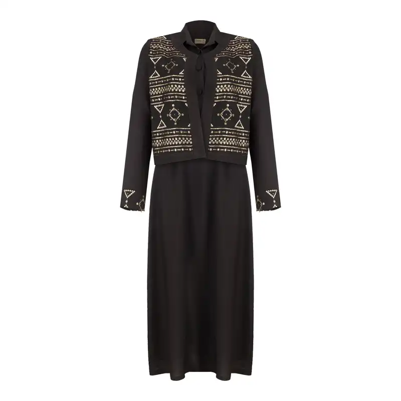 ست کت و سارافون زنانه السانا مدل سیمیکا کد 170301