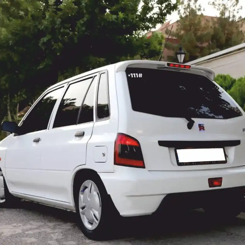 برچسب بدنه خودرو طرح ستاره 111 مربع کد MT-W415 مناسب برای پراید 111