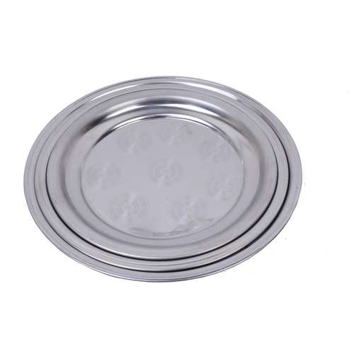 سینی استیل جار بسته 4 عدد قطر 26 و 23 و 21 و 19سانتی