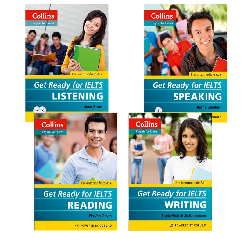 کتاب Get Ready for IELTS اثر جمعی از نویسندگان انتشارات هدف نوین 4 جلدی