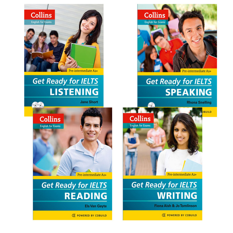 کتاب Get Ready for IELTS اثر جمعی از نویسندگان انتشارات هدف نوین 4 جلدی
