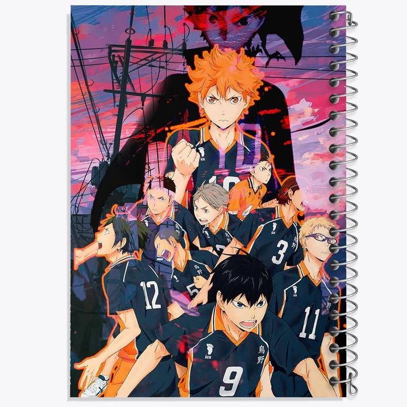 دفتر نت موسیقی 50 برگ خندالو مدل تیم کاراسونو انیمه هایکیو Haikyu کد 17793