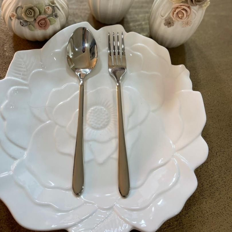 سرویس قاشق و چنگال 120 پارچه مدل Dona