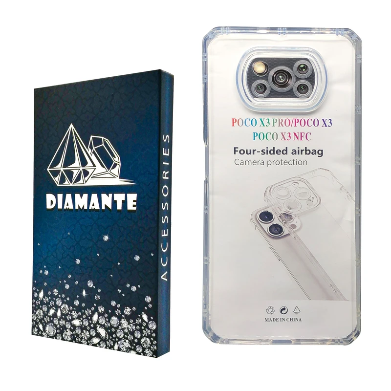 کاور دیامانته مدل Nahid Navy مناسب برای گوشی موبایل شیائومی Poco X3 / X3 Pro / X3 NFC