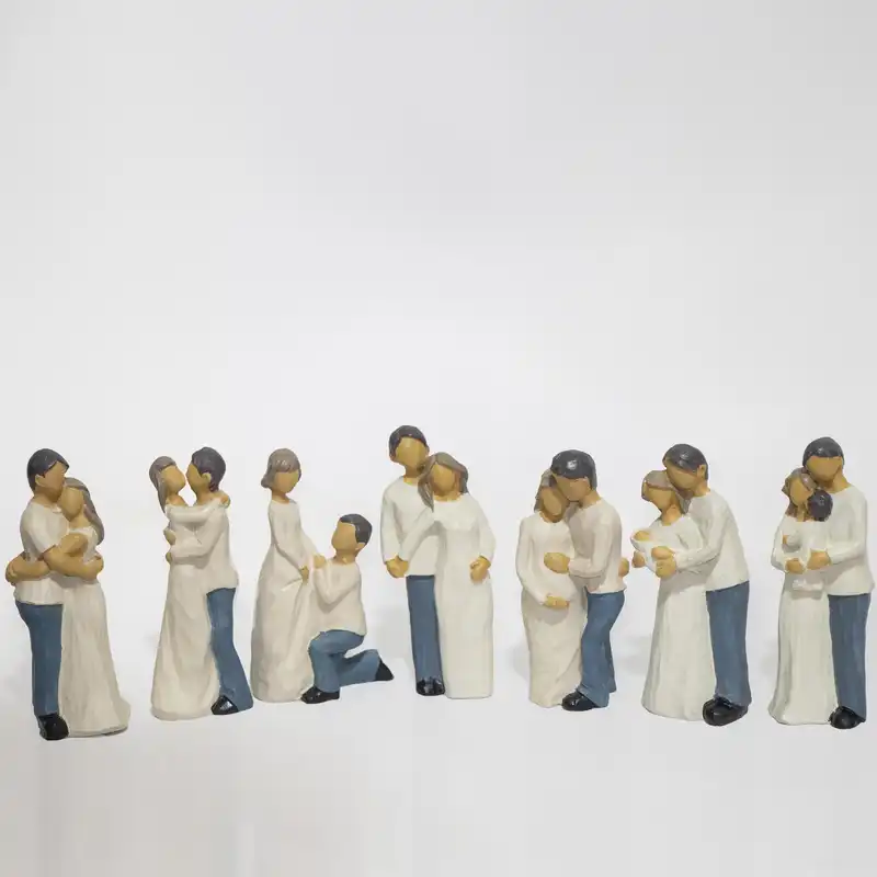 مجسمه مدل ویلوتری طرح شروع زندگی عاشقانه مجموعه 7 عددی