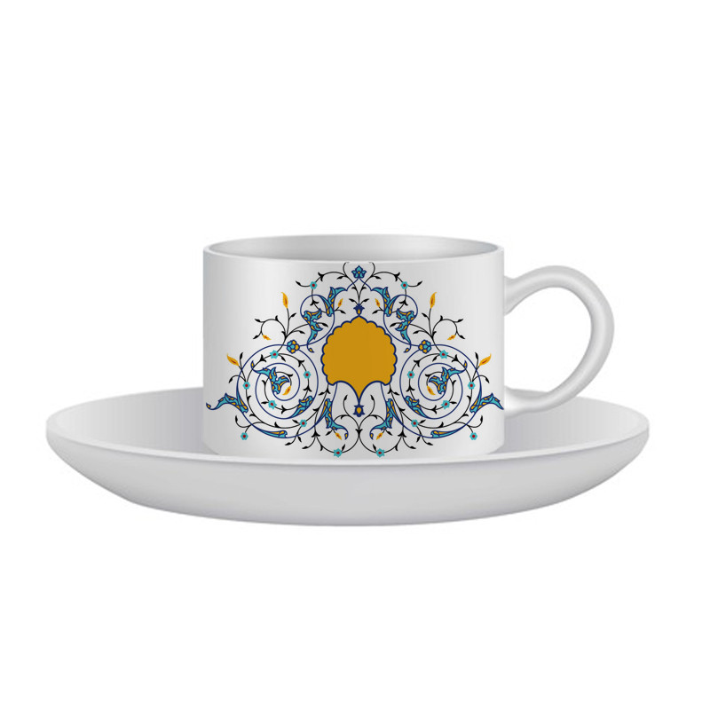 فنجان و نعلبکی مدل سنتی اسلیمی کد cp9
