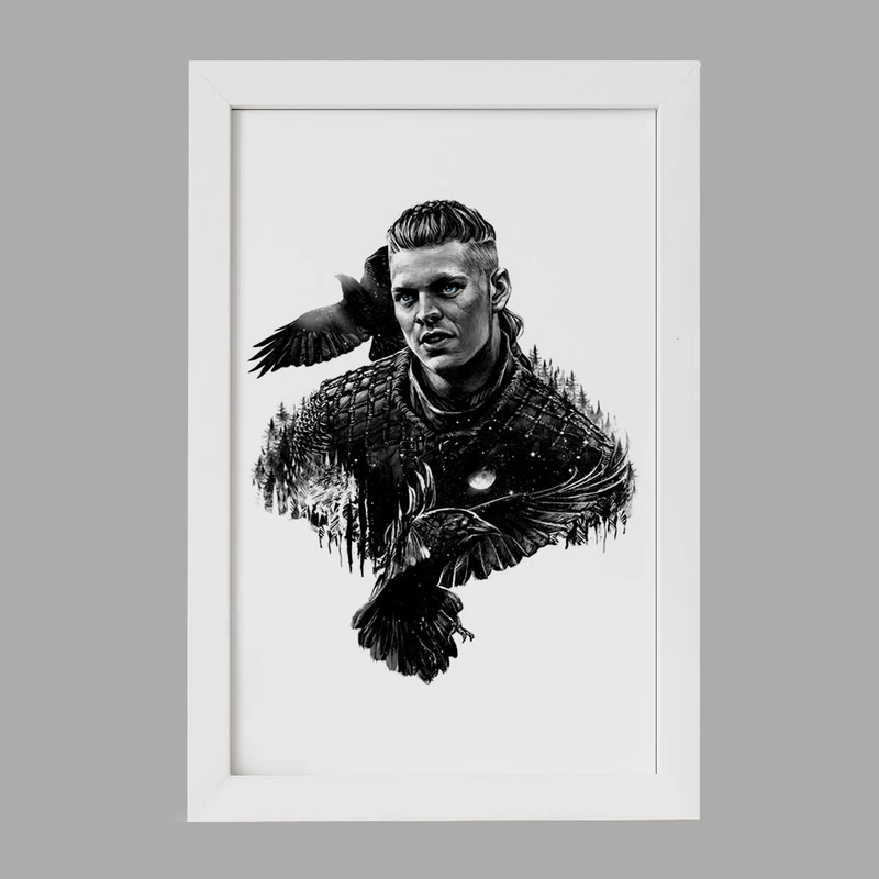 تابلو خندالو مدل آیوار سریال وایکینگ ها Vikings کد 29124