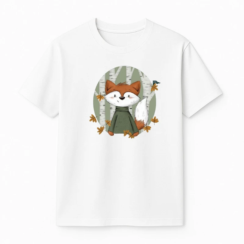 تی‌شرت آستین کوتاه پسرانه مدل روباه کد v2 