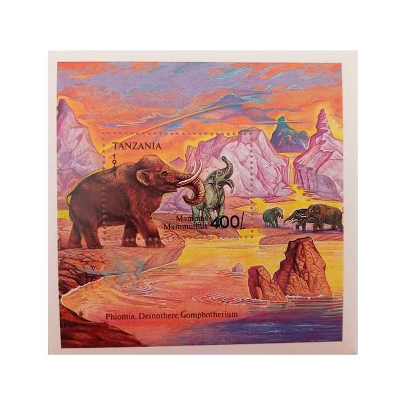 تمبر یادگاری مدل ماموت تانزانیا