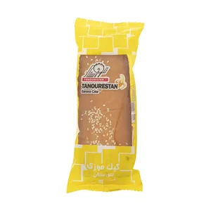 کیک تنورستان با طعم موز - 100 گرم بسته 40 عددی 