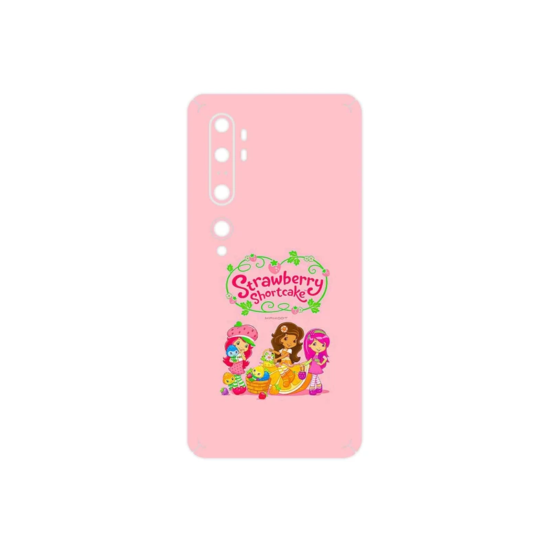 برچسب پوششی ماهوت مدل Strawberry Shortcake مناسب برای گوشی موبایل شیائومی Mi Note 10