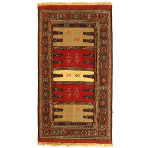   گلیم دستبافت دو متری مدل تمام بافت خراسان کد 410316