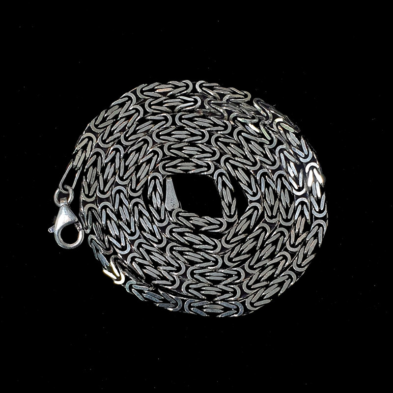 زنجیر نقره مردانه مدل کرال کد 35 زنجیر نقره مردانه مدل کرال کد 35