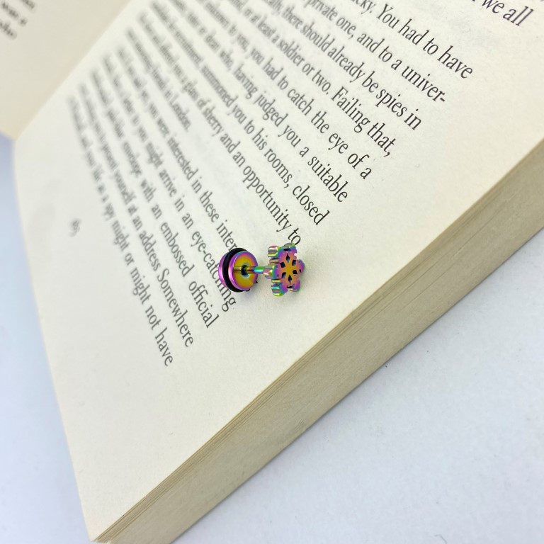 پیرسینگ گوش زنانه ژوپینگ مدل برف کد P4049