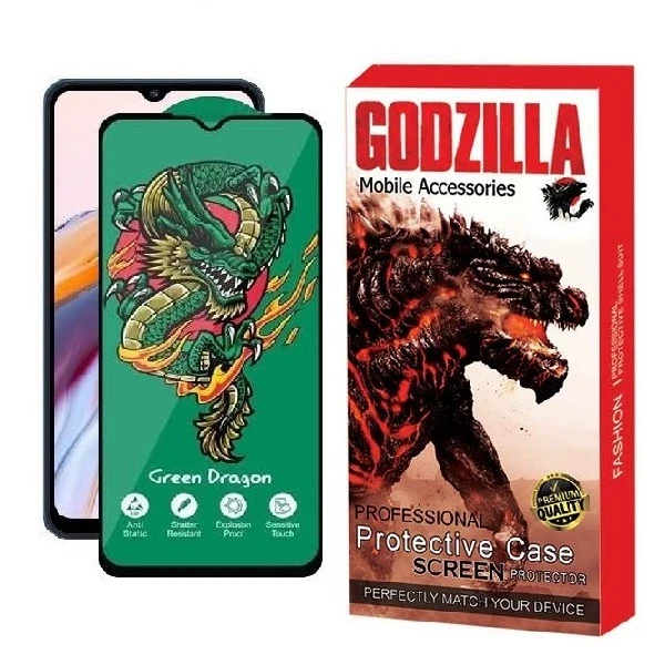 محافظ صفحه نمایش گودزیلا مدل Green Dragon مناسب برای گوشی موبایل شیائومی POCO F6