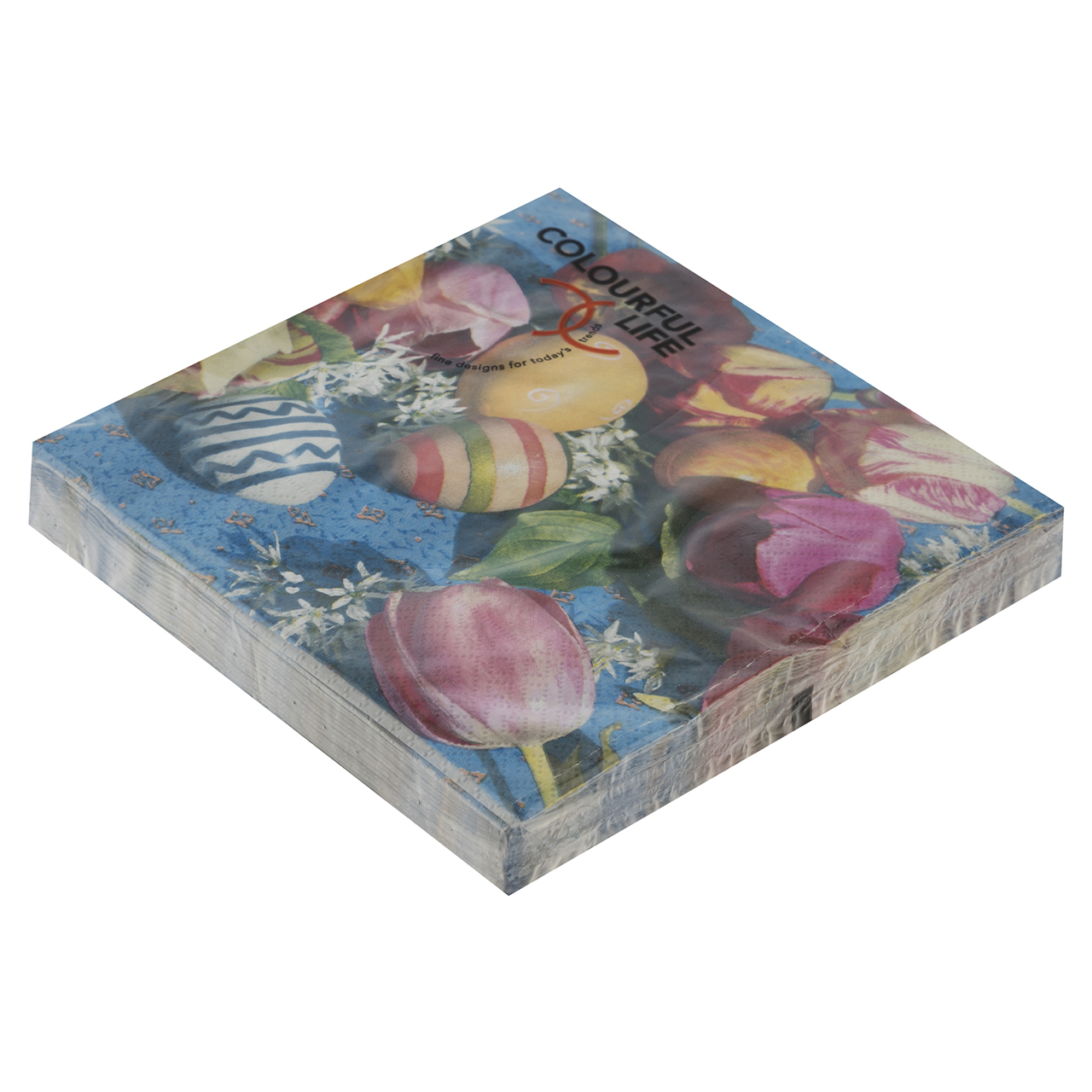 دستمال سفره کالرفول لایف مدل LN0454 بسته 20 عددی