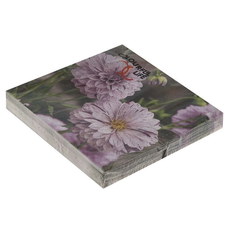 دستمال سفره کالرفول لایف مدل LN0441 بسته 20 عددی