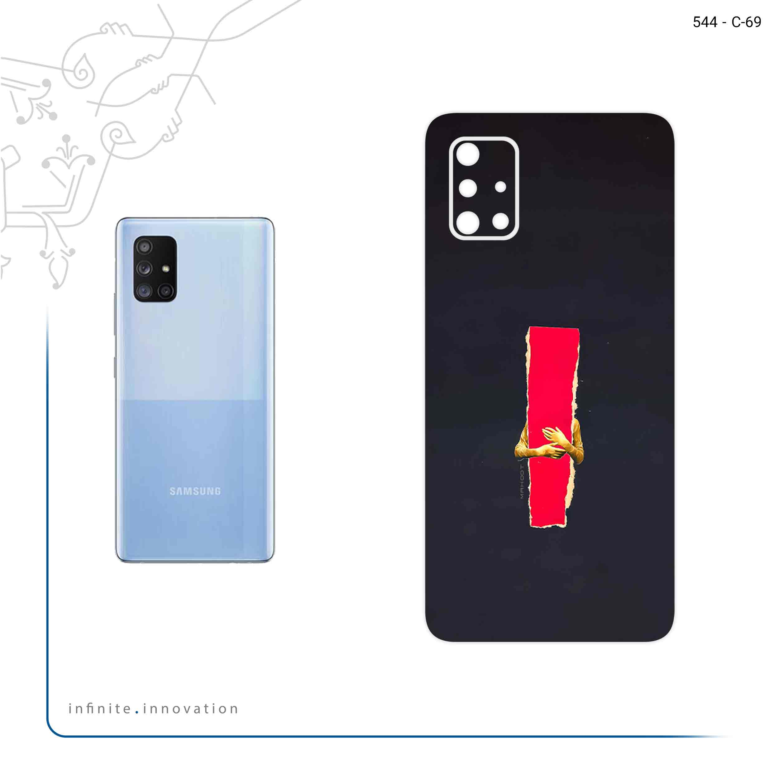 برچسب پوششی ماهوت مدل Collage of Embrace مناسب برای گوشی موبایل سامسونگ Galaxy A71 5G
