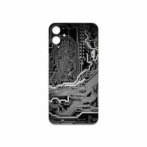 MAHOOT Black Printed Circuit Board Cover Sticker for Apple iPhone 11