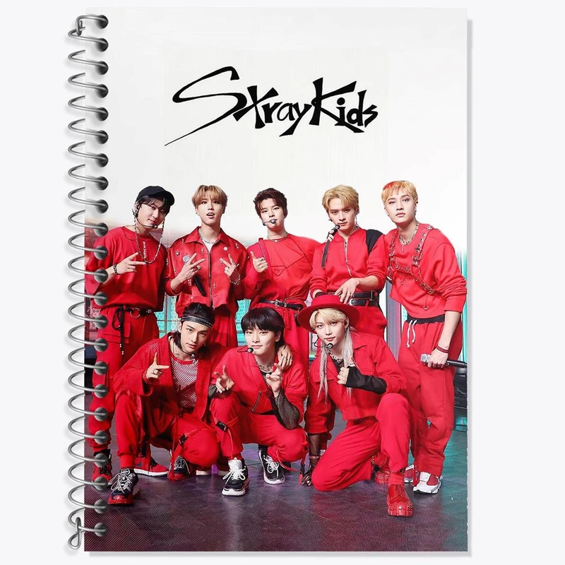 دفتر زبان 50 برگ خندالو مدل دو خط طرح گروه استری کیدز Stary Kids کد 16903