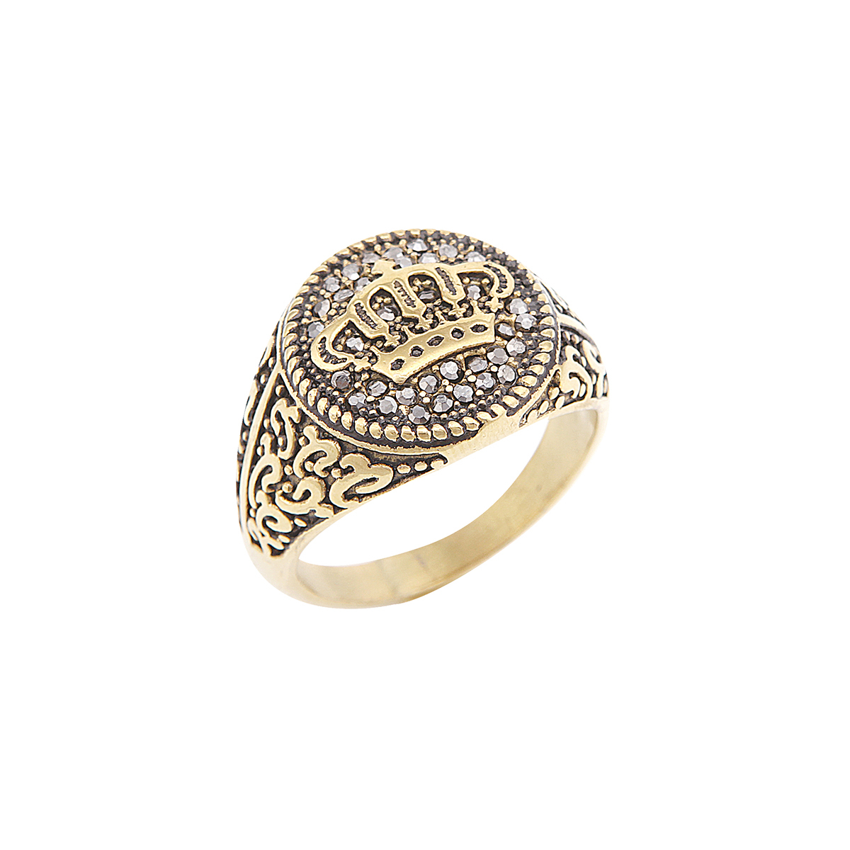 انگشتر  مردانه طرح تاج  کد N1050 