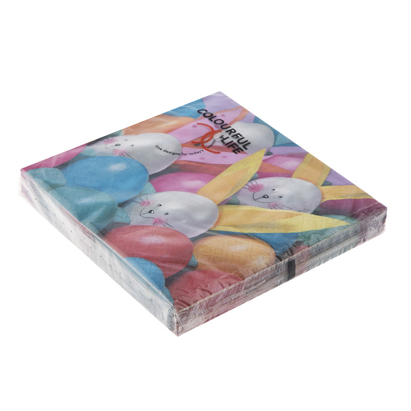 دستمال سفره کالرفول لایف مدل LN0377 بسته 20 عددی