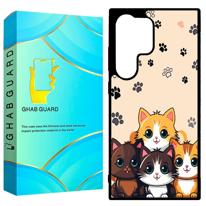 کاور قاب گارد طرح گربه مدل GCHPD24U مناسب برای گوشی موبایل سامسونگ Galaxy S24 Ultra 5G