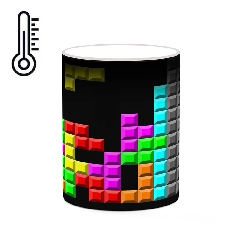 ماگ حرارتی کاکتی مدل بازی تتریس Tetris کد mgh30761