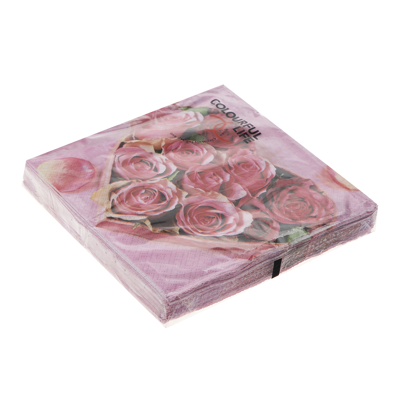 دستمال سفره کالرفول لایف مدل LN0470 بسته 20 عددی
