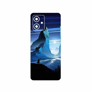 MAHOOT Blue Mountains Digital Art Cover Sticker for Motorola Moto G54