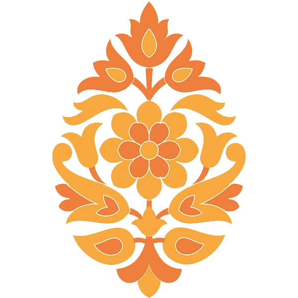 استیکر پارچه و لباس پاد آفرین طرح گل کد 2382