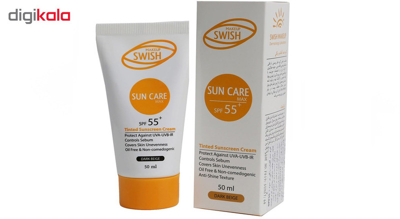 کرم ضد آفتاب رنگی سوئیش میکاپ مدل بژ تیره SPF 55 حجم 50 میلی لیتر کرم ضد آفتاب رنگی سوئیش میکاپ مدل بژ تیره SPF 55 حجم 50 میلی لیتر