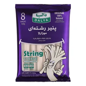 پنیر رشته ای موزارلا دالیا - 20 گرم بسته 8 عددی