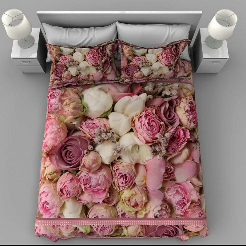 سرویس خواب مدل گل رز دونفره 7 تکه