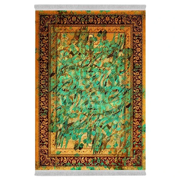 فرش پارچه‌ای دفه مدل فرشینه طرح مدرن کد 446