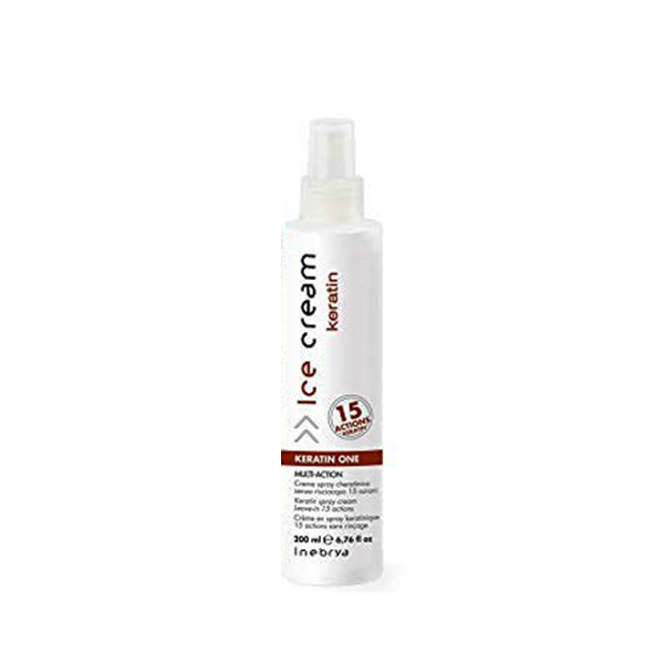 اسپری مو آیس کریم مدل keratin حجم 200 میلی لیتر