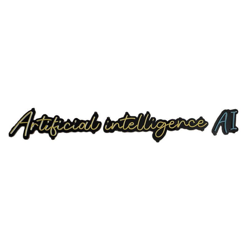 تابلو ال ای دی مدل Artificial intelligence AI سایز 150*20 سانتی متر