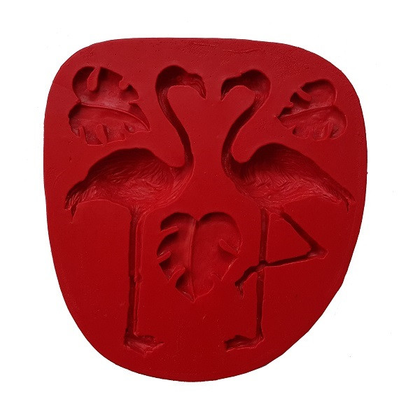 سیلیکون قالب گیری به گز مدل فلامینگو و برگ