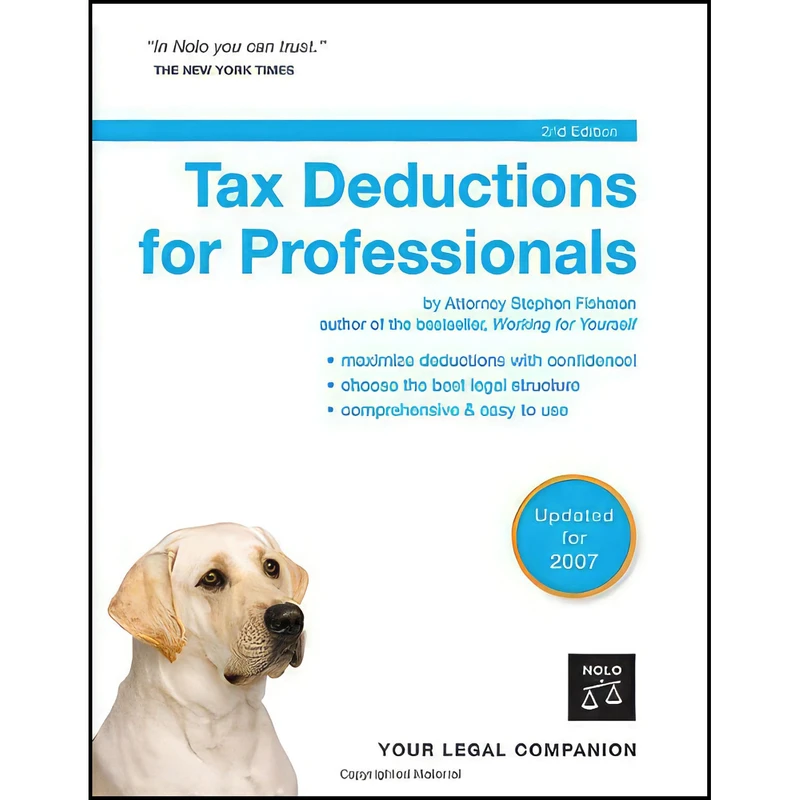 کتاب Tax Deductions for Professionals اثر Stephen Fishman انتشارات Nolo