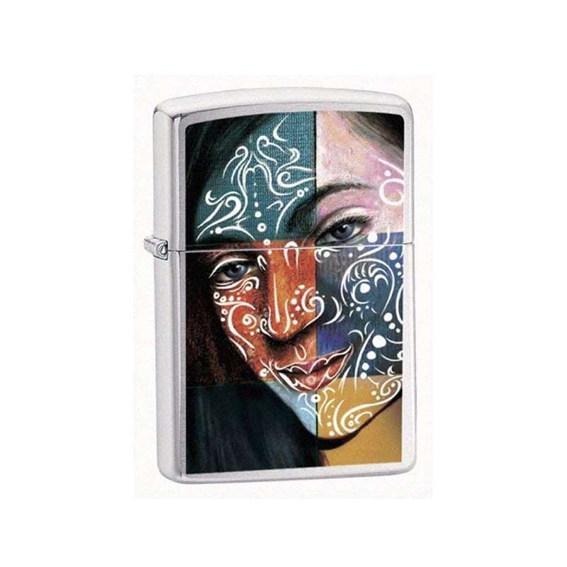 فندک زیپو مدل Face Painting Girl کد 24404