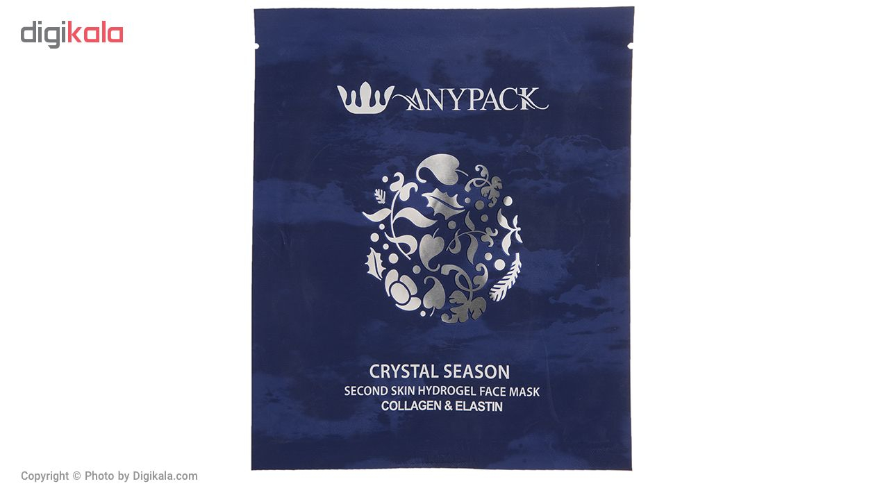 ماسک هیدروژنی لیفتینگ صورت آنی پک مدل Crystal Season مقدار 27 گرم