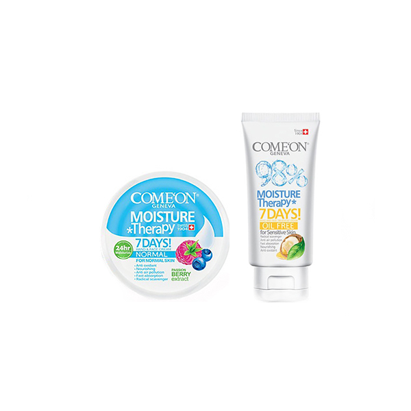 مراقبت پوست کرم مرطوب کننده کامان مدل Normal حجم 240میلی لیتر به همراه کرم کامان مدل oil free حجم 315 میلی لیتر