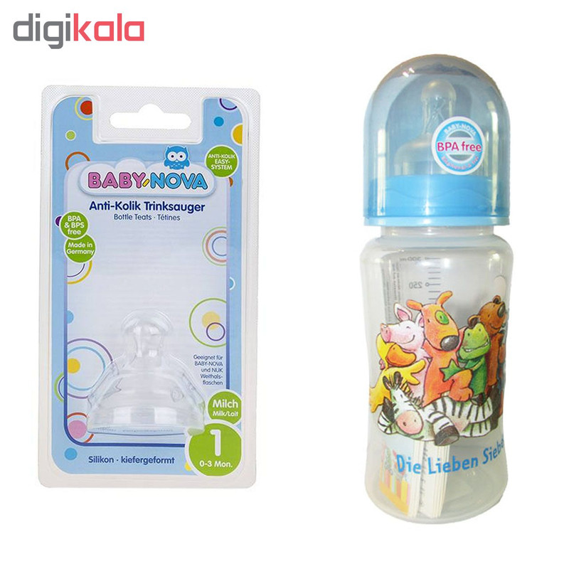شیشه شیر کودک مدل 70003-4 مجموعه 2 عددی شیشه شیر کودک مدل 70003-4 مجموعه 2 عددی