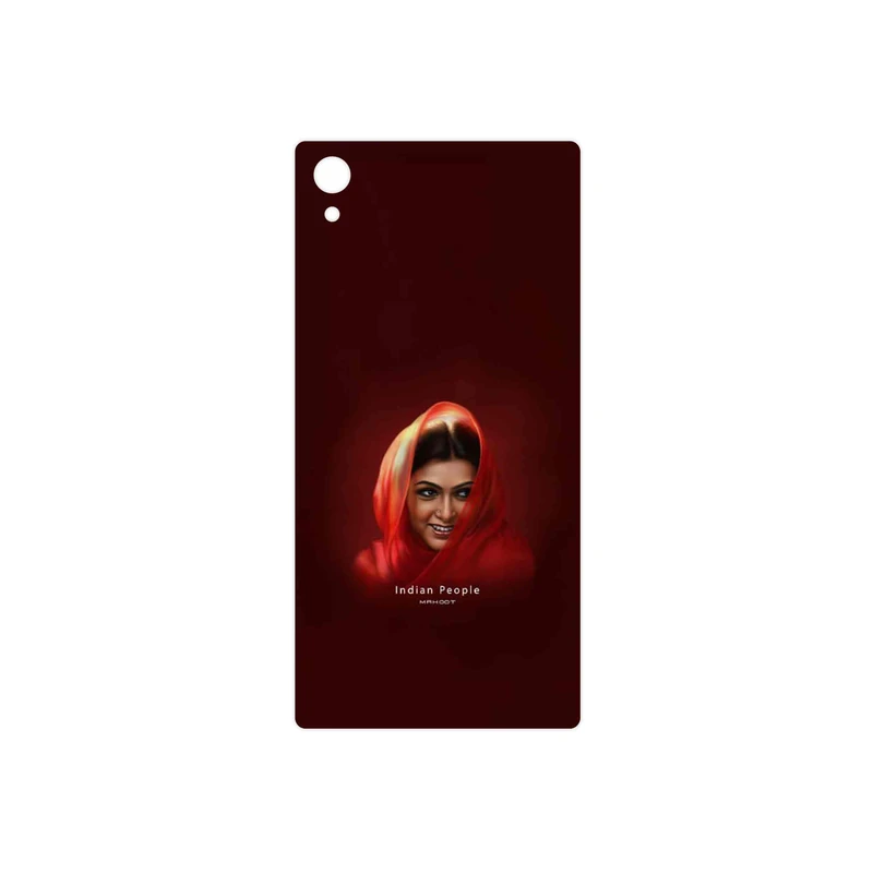 برچسب پوششی ماهوت مدل Portrait of an Indian Woman مناسب برای گوشی موبایل سونی Xperia Z5
